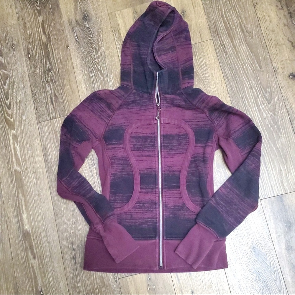 lululemon athletica Burgundy and Black Hoodie - Picture 1 of 5